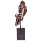 modern bronzov socha na mramorovom podstavci 80 - pohlad 2 - www.glancshop.sk