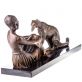 bronzov socha na mramorovom podstavci 62 - pohlad 2 - www.glancshop.sk