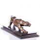 bronzov socha na mramorovom podstavci Panter 44 - pohlad 2 - www.glancshop.sk
