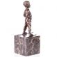 bronzov� socha na mramorovom podstavci Chlapec na ly�iach 110 - pohlad 3 - www.glancshop.sk