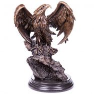 velk� bronzov� socha na mramorovom podstavci Orol 65