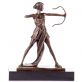 bronzov socha na mramorovom podstavci Diana 113 - pohlad 1 - www.glancshop.sk
