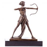bronzov socha na mramorovom podstavci Diana 113