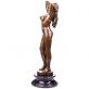 velk� bronzov� socha na mramorovom podstavci �ensk� akt 71 - pohlad 2 - www.glancshop.sk
