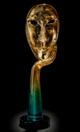 umeleck socha z Murano skla Maska 32