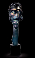 umeleck socha z Murano skla Hlava 4 - pohlad 1 - www.glancshop.sk