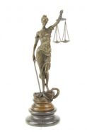 bronzov socha na mramorovom podstavci Justitia 34 - pohlad 1 - www.glancshop.sk