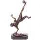 bronzov� socha na mramorovom podstavci Futbalista 131 - pohlad 3 - www.glancshop.sk