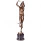 bronzov socha na mramorovom podstavci Hermes 75 - pohlad 2 - www.glancshop.sk