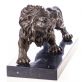 bronzov socha na mramorovom podstavci Lev 51 - pohlad 2 - www.glancshop.sk