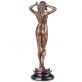 bronzov� socha na mramorovom podstavci �ensk� akt 72 - pohlad 3 - www.glancshop.sk