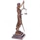 bronzov socha na mramorovom podstavci Justitia 78 - pohlad 2 - www.glancshop.sk