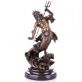 bronzov socha na mramorovom podstavci Neptun 66 - pohlad 1 - www.glancshop.sk