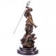 bronzov socha na mramorovom podstavci Neptun 66 - pohlad 2 - www.glancshop.sk