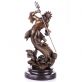 bronzov socha na mramorovom podstavci Neptun 66 - pohlad 3 - www.glancshop.sk