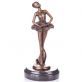 bronzov� socha na mramorovom podstavci Baler�na 112 - pohlad 1 - www.glancshop.sk