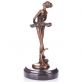 bronzov� socha na mramorovom podstavci Baler�na 112 - pohlad 2 - www.glancshop.sk