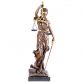vek bronzov socha pozlten Justitia na podstavci 85 - pohlad 1 - www.glancshop.sk