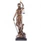 vek bronzov socha pozlten Justitia na podstavci 85 - pohlad 2 - www.glancshop.sk