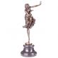 bronzov socha Art Deco na mramorovom podstavci Tanenica 147 - pohlad 1 - www.glancshop.sk