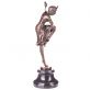 bronzov socha Art Deco na mramorovom podstavci Tanenica 147 - pohlad 3 - www.glancshop.sk