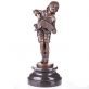 bronzov� socha Chlapec s harmonikou na mramorovom podstavci 148 - pohlad 1 - www.glancshop.sk