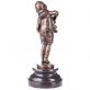 bronzov� socha Chlapec s harmonikou na mramorovom podstavci 148 - pohlad 3 - www.glancshop.sk
