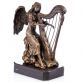 bronzov socha na mramorovom podstavci Anjel a harfa 154 - pohlad 1 - www.glancshop.sk