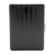 kovov� p�zdro na cigarety s ko�ou pre 9ks PEARL 60