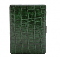 kovov� p�zdro na cigarety s ko�ou pre 9ks PEARL 62