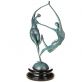 bronzov modern socha na mramorovom podstavci 162 - pohlad 3 - www.glancshop.sk