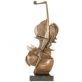 bronzov modern socha na mramorovom podstavci 129 - pohlad 1 - www.glancshop.sk