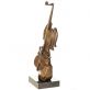 bronzov modern socha na mramorovom podstavci 129 - pohlad 2 - www.glancshop.sk