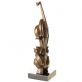 bronzov modern socha na mramorovom podstavci 129 - pohlad 3 - www.glancshop.sk