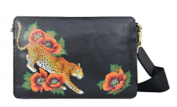 ru�ne malovan� crossbody ko�en� ta�ka  Anuschka 43