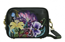 ru�ne malovan� mal� ko�en� messeger kabelka Anuschka 24