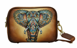 ru�ne malovan� mal� ko�en� messeger kabelka Anuschka 26