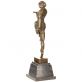 bronzov� socha na mramorovom podstavci Tane�nica 2 - pohlad 2 - www.glancshop.sk