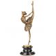 velk� bronzov� socha na mramorovom podstavci Balerina 73 - pohlad 2 - www.glancshop.sk