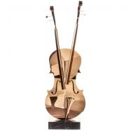 modern� socha z nerez ocele na mramorovom podstavci 4