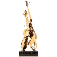 modern� socha z nerez ocele na mramorovom podstavci 5