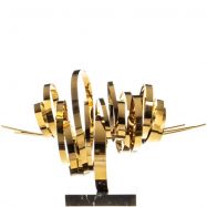 modern� socha z nerez ocele na mramorovom podstavci 7