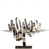 modern� socha z nerez ocele na mramorovom podstavci 8