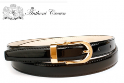 ko�en� d�msky lakovan� opasok ��rka 2cm Anthoni Crown 21