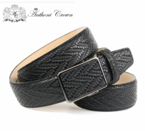 p�nsky ko�en� opasok Anthoni Crown ��rka 3,5cm 13