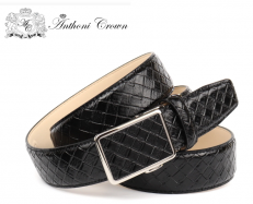 p�nsky ko�en� opasok Anthoni Crown ��rka 3,5cm 14