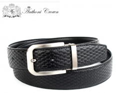 p�nsky ko�en� opasok klasick� ��rka 3,5cm Anthoni Crown 38