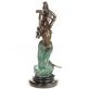 bronzov� socha na mramorovom podstavci Morsk� panna 67 - pohlad 4 - www.glancshop.sk