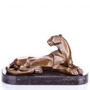 bronzov� socha Panter na mramorovom podstavci 47