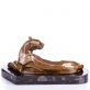 bronzov� socha Panter na mramorovom podstavci 47 - pohlad 2 - www.glancshop.sk
